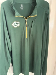 Green NFL Packers quarter zip pullover XXL #NFL #Packers - Picture 1 of 7