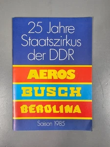 Altes original Programmheft Zirkus AEROS BUSCH BEROLINA 1985 Staatszirkus DDR - Bild 1 von 3