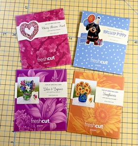 POP-UP GREETING CARDS - With matching notecard By Freshcut. All Ocasions - Picture 1 of 18