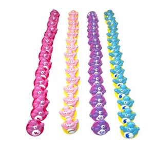 Care Bear Plastic Rings Huge Lot 60 Bakery Cake Toppers Birthday Party Toys VTG - Picture 1 of 7