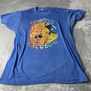 Camiseta de Colección Años 80 Bowling Excuses Gráfico Novedad Talla: Grande - Imagen 1 de 5