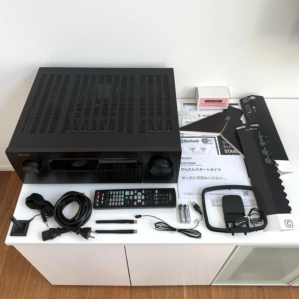 Denon AVR-X4500H 9.2-Channel A/V Receiver High-end Black 10Hz～100kHz FM/AM - Image 1 of 4