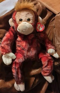 Ty Grande Rojo Sweetheart Orangutang Gorro Amigo Peluche 20" Con Etiquetas. - Imagen 1 de 9