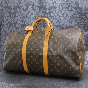 LOUIS VUITTON MONOGRAM KEEPALL 50 Travel Bag #157 Rise-on - Picture 1 of 18