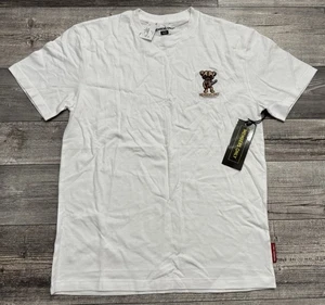 NUEVA Camisa de Peluche Asesino Solo Miembros Para Hombres Mediana Motosierra Oso Camiseta Blanca con Etiqueta - Imagen 1 de 9