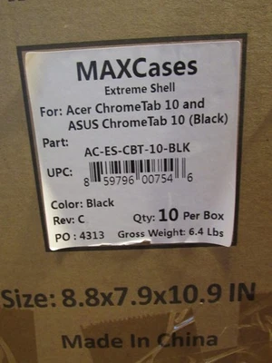 10-MAXCases Shield Extreme for Acer+Asus Chromebook Tablet 10 ACESCBT10BLK B3 - Image 1 of 4