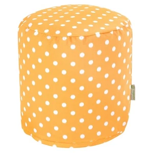 Majestic Home Goods Pouf Ikat Dot Citrus - Picture 1 of 6