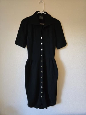 Agent Provocateur Black Midi Knit Uniform Dress - Image 1 of 4