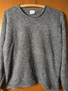 Columbia Pullover Sweater Gray Textured Knit Casual Boucle Women's Large - Picture 1 of 5