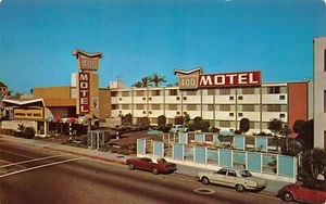 Imperial " 400 " Motel Roadside Poolside Street Scene Long Beach,CA Postcard - Picture 1 of 2