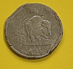 2005 D Kansas State Quarter MAJOR MINT ERROR .... FREE DOMESTIC SHIPPING - Picture 1 of 2
