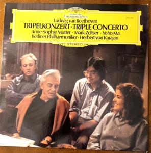BEETHOVEN-Triple Concerto MUTTER/YO YO MA/ZELTSER/KARAJAN/PHILHARMONIKER NM - Picture 1 of 5