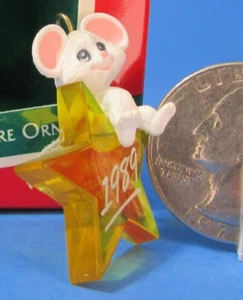 1989 Hallmark Miniature Ornament STARLIT MOUSE - Picture 1 of 11