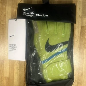 Nike GK Phantom Shadow Volt Green Soccer Goalkeeper Gloves CN6758-702 Size 9 - Picture 1 of 4