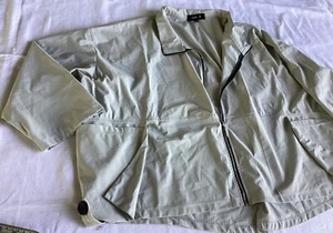 Jason by Comfy Jacket Large  Full Zip Lagenlook Top Gray - Picture 1 of 11