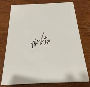 MAJOR WRIGHT SIGNED 8X10 PHOTO AUTOGRAPH 8.5X11 PAPER WHITE SHEET FLORIDA GATORS - Picture 1 of 1