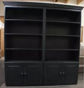 Chase Painted Range 4 Door Open Top Library Unit- F&B Studio Green- BESPOKE - Picture 1 of 8