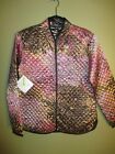 Nwt Sacred Treads M Reversible Quilted Jacket Feathers ?