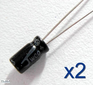 2x condensateur électrolytique 16V 33uF 8x4mm Radial Capacitor Aluminium - Imagen 1 de 2