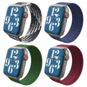 GEAR4 BRAIDED WATCH STRAP SOLO BAND FOR APPLE WATCH 45 44 42 41 40MM - 4 COLOURS