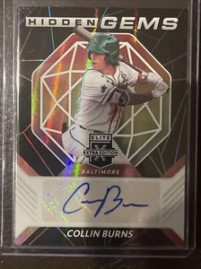 COLLIN BURNS 2021 ELITE EXTRA EDITION ROOKIE HIDDEN GEMS AUTO #HG-CB RC - Picture 1 of 1