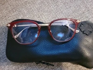 Chrome Hearts Shagass c.bor/gp none prescription lenses new with case and cloth - Picture 1 of 10