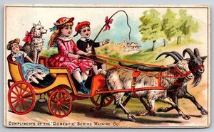 Metamora~Child's Cart Pulled By Billy Goats~Domestic Sewing Machine~Schertz TC - Picture 1 of 2