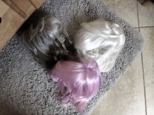 Vintage Lot~3 Wigs 2 Funkie SEPIA~1 RENE OF PARIS COCO Silverstone~Gently Used