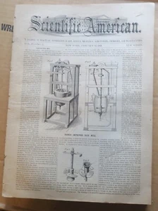 1861 SCIENTIFIC AMERICAN ISSUES FROM VOL. IV:25 ISSUES,397 PAGES MANY ENGRAVINGS - Picture 1 of 12