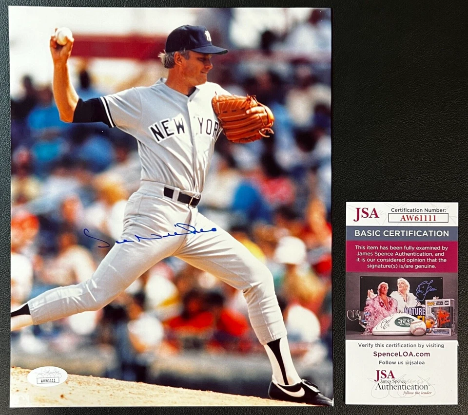 Fotografía en color firmada por Joe Niekro certificado JSA. AUTO 8x10 MLB Astros/Yankees ¡GUAU! Foto 1 de 4