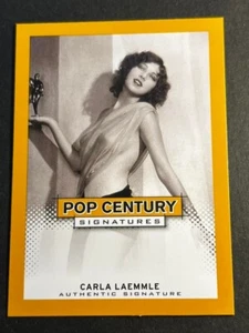 2013 Leaf Pop Century GOLD PROOF MISSING AUTO & #/1 Carla Laemmle - Bild 1 von 2