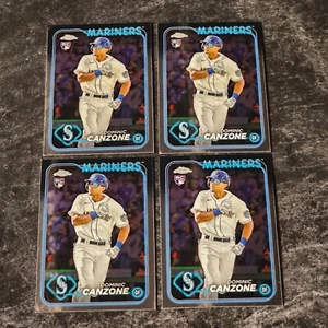 2024 TOPPS CHROME BASEBALL DOMINIC CANZONE RC BASE 4LOT D1 - Picture 1 of 2