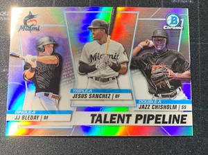 2020 Bowman Chrome Talent Pipeline Miami Marlins Sanchez/Bleday/Chisholm TP-MIA - Bild 1 von 2