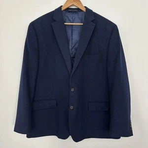 Cappotto sportivo Lauren RL uomo 52R blu navy lana cashmere grande alto giacca blazer preppy - Foto 1 di 14