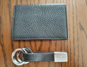 IWC Schaffhausen Schlüsselanhänger & Kartenetui Logo schwarz unbenutzt - Bild 1 von 4