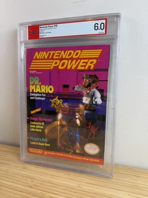 Nintendo Power Volume 18 Nov/Dec 1990 Dr. Mario w/ Mega Man 3 Poster PSA 6.0 - Image 1 of 4