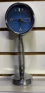 Novedad Reloj de Escritorio de Cuarzo en Resorte con Alarma Caprichoso Azul Extravagante Retro Funciona - Imagen 1 de 7