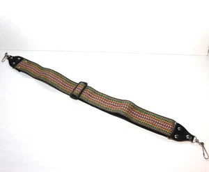 Woven Colorful Camera Neck Shoulder Strap 2" Made In Hong Kong Vintage - Picture 1 of 9