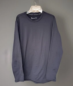 UA Under Armour Herren Fitted Fleece Crew Neck Top Fitted Base Gr. XL Schwarz - Bild 1 von 4