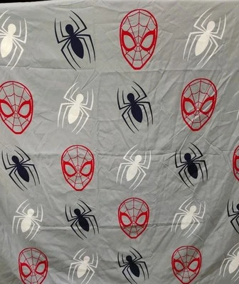 Marvel Spiderman Twin Flat Sheet 66" X 96" Gray Background  - Image 1 of 4