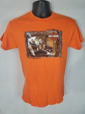 Harley Davidson T-Shirt Boys Size Large 14/16 Hanes Beefy Tag - Image 1 of 4