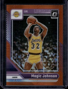 2024-25 Donruss Optic #239 Magic Johnson Hyper Orange #/299 - Picture 1 of 2