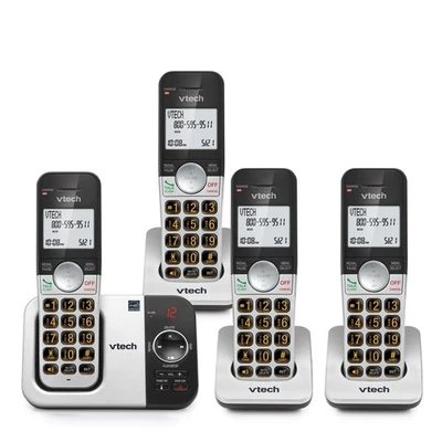 VTech VG232-4 Cordless Phone 4-Handset With Answering Machine Big Buttons IDSet - Image 1 of 2