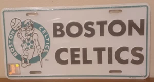 BOSTON CELTICS VANITY LICENSE PLATE TAG EMBOSSED METAL NBA SEALED - Picture 1 of 3