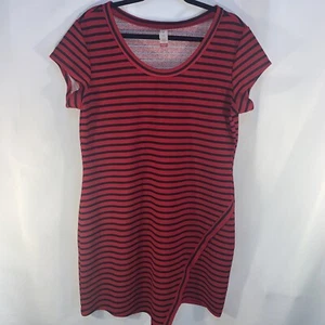 No Boundaries Juniors Striped Dress Black & Red XXL Size 19 #734 - Picture 1 of 9