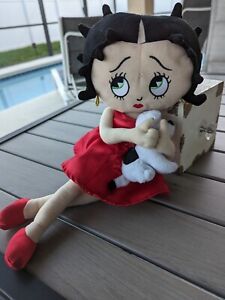 Betty Boop With Pudgy Dog Plush Universal Studios Stuffed Rag Doll 16"