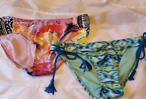 P3 NWT Lot of 2 Macy's Bikini Bottom Raisins Size Med CLEARANCE SALE MSRP $76 - Picture 1 of 4