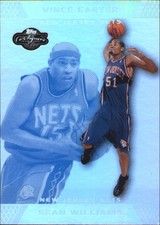 2007-08 Topps Co-Signers Silver Blue Foil Card #83A Sean Williams/Vince Carter