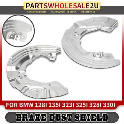 2x Left & Right Brake Dust Shield for BMW 128i 135i 323i 325i 328i 330i 335i Z4 - Image 1 of 4