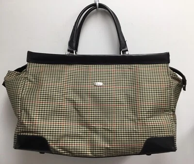 Diane Von Furstenberg DVF fin de semana noche viaje médico bolsa de lona a cuadros  Foto 1 de 4